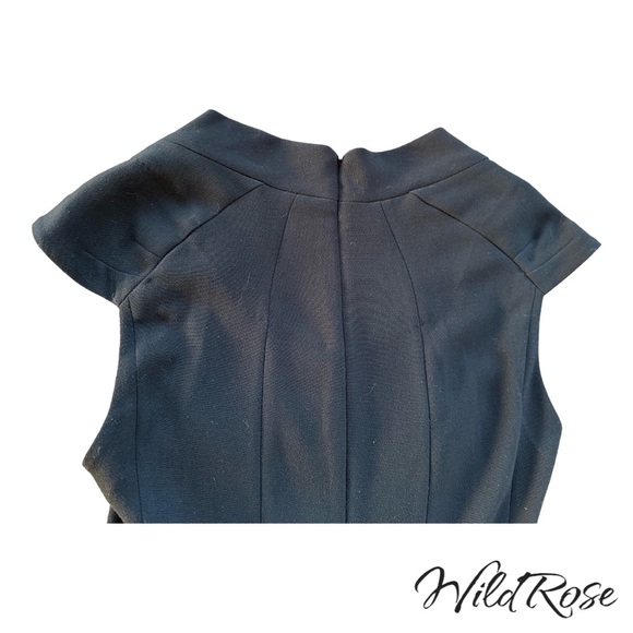 BYRON LARS Black Salsa Fishtail Designer Dress SZ 8 - Picture 7 of 10